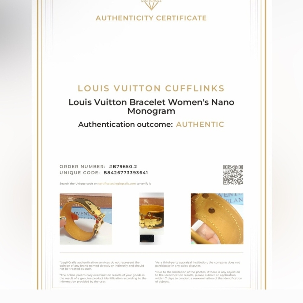 Louis Vuitton Gold and Brown Bracelet never worn - Picture 11 of 12